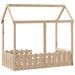 Cadre de lit d'enfants forme de maison 70x140cm bois pin massif - Photo n°6