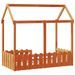 Cadre de lit d'enfants forme de maison 70x140cm bois pin massif - Photo n°6