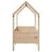 Cadre de lit d'enfants forme de maison 70x140cm bois pin massif - Photo n°5