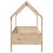 Cadre de lit d'enfants forme de maison 80x200cm bois pin massif - Photo n°5