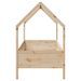 Cadre de lit d'enfants forme de maison 90x190cm bois massif pin - Photo n°5