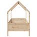 Cadre de lit d'enfants forme de maison 90x200cm bois massif pin - Photo n°5