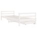 Cadre de lit d'enfants tiroirs blanc 90x190 cm bois pin massif - Photo n°7