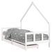Cadre de lit d'enfants tiroirs blanc 90x190 cm bois pin massif - Photo n°1