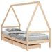Cadre de lit enfant avec tiroirs 90x200 cm bois de pin massif - Photo n°1