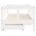 Cadre de lit enfant tiroirs blanc 70x140 cm bois de pin massif - Photo n°5