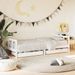 Cadre de lit enfant tiroirs blanc 90x200 cm bois de pin massif - Photo n°2