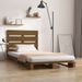 Cadre de lit Marron miel 100x200 cm Bois de pin massif - Photo n°1