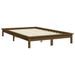 Lit Marron miel 180x200 cm Bois pin massif Super King - Photo n°4