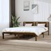 Cadre de lit Marron miel Bois de pin massif 120x200 cm - Photo n°1