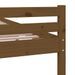 Cadre de lit Marron miel Bois massif 75x190 cm Petit simple - Photo n°7