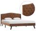 Lit Marron Similicuir daim 120 x 200 cm 6 - Photo n°1