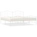 Cadre de lit métal avec tête de lit/pied de lit blanc 193x203cm - Photo n°1