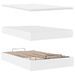 Cadre de lit ottoman avec matelas blanc 120x190 cm similicuir - Photo n°6