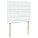 Cadre de lit ottoman avec matelas blanc 120x190 cm similicuir - Photo n°7