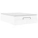 Cadre de lit ottoman avec matelas blanc 140x190 cm similicuir - Photo n°2