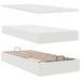 Cadre de lit ottoman avec matelas blanc 200x200 cm similicuir - Photo n°7