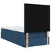 Cadre de lit ottoman avec matelas bleu 90x200 cm tissu - Photo n°10