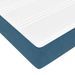 Cadre de lit ottoman avec matelas bleu foncé 140x190 cm velours - Photo n°10