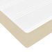 Cadre de lit ottoman avec matelas crème 80x200 cm tissu - Photo n°11