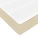 Cadre de lit ottoman avec matelas crème 90x190 cm tissu - Photo n°11