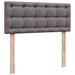 Cadre de lit ottoman avec matelas gris 120x200 cm similicuir - Photo n°7