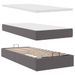 Cadre de lit ottoman avec matelas gris 90x200 cm similicuir - Photo n°7