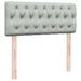 Cadre de lit ottoman avec matelas gris clair 120x190 cm velours - Photo n°8