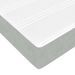 Cadre de lit ottoman avec matelas gris clair 140x200 cm velours - Photo n°11