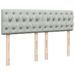 Cadre de lit ottoman avec matelas gris clair 140x200 cm velours - Photo n°7