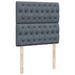 Cadre de lit ottoman avec matelas gris foncé 100x200 cm velours - Photo n°10