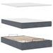 Cadre de lit ottoman avec matelas gris foncé 120x190 cm velours - Photo n°7