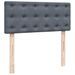 Cadre de lit ottoman avec matelas gris foncé 120x190 cm velours - Photo n°8