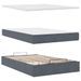 Cadre de lit ottoman avec matelas gris foncé 120x190 cm velours - Photo n°10