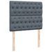 Cadre de lit ottoman avec matelas gris foncé 120x190 cm velours - Photo n°11