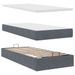 Cadre de lit ottoman avec matelas gris foncé 90x190 cm velours - Photo n°10