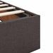 Cadre de lit ottoman avec matelas marron foncé 120x200 cm tissu - Photo n°10