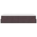 Cadre de lit ottoman avec matelas marron foncé 80x200 cm tissu - Photo n°7