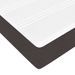 Cadre de lit ottoman avec matelas marron foncé 80x200 cm tissu - Photo n°11