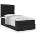 Cadre de lit ottoman avec matelas noir 100x200cm tissu - Photo n°1