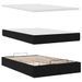 Cadre de lit ottoman avec matelas noir 120x190 cm tissu - Photo n°6