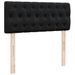 Cadre de lit ottoman avec matelas noir 120x190 cm velours - Photo n°8