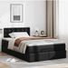 Cadre de lit ottoman avec matelas noir 120x200 cm similicuir - Photo n°1