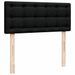 Cadre de lit ottoman avec matelas noir 120x200cm tissu - Photo n°7