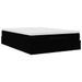 Cadre de lit ottoman avec matelas noir 140x190 cm similicuir - Photo n°2