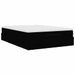 Cadre de lit ottoman avec matelas noir 140x190 cm similicuir - Photo n°8