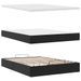 Cadre de lit ottoman avec matelas noir 140x190 cm similicuir - Photo n°7