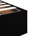 Cadre de lit ottoman avec matelas noir 140x190 cm tissu - Photo n°10