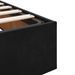 Cadre de lit ottoman avec matelas noir 140x190 cm velours - Photo n°10