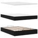 Cadre de lit ottoman avec matelas noir 140x190 cm velours - Photo n°9